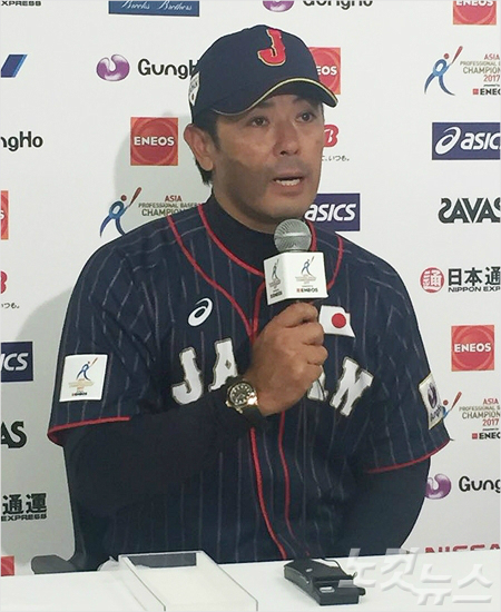 일본 야구 대표팀의 이나바 감독 (사진=노컷뉴스)