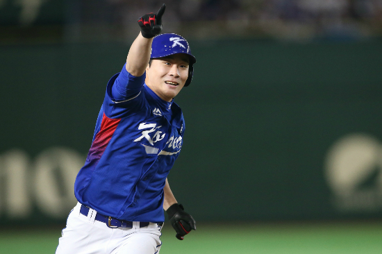 한국 야구대표팀의 4번 타자 김하성. (사진=KBO 제공)