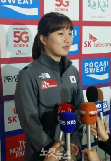 20일(한국 시각) ISU 스피드스케이팅 월드컵 2차 대회에서 팀 스프린트 사상 첫 금메달에 힘을 보탠 여자 대표팀 박승희.(자료사진=노컷뉴스)