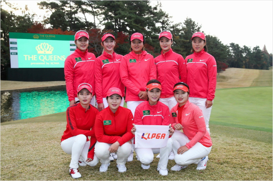 '더퀸즈'에 출전하는 KLPGA 투어 대표. (사진=KLPGA 제공)