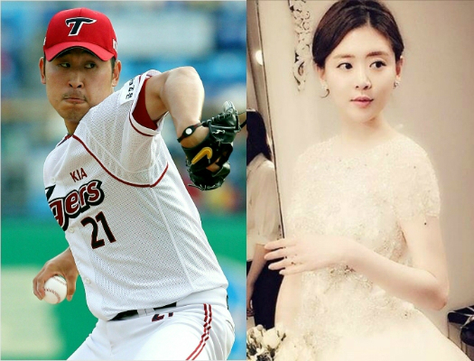 야구선수 윤석민(왼쪽)과 배우 김수현(사진=기아 타이거스·김수현 인스타그램)