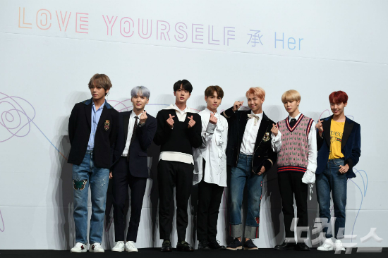 '러브 유어셀프' 시리즈를 시작한 방탄소년단(자료사진/황진환 기자)