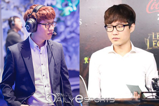 '쏭' 김상수 감독(왼쪽, 사진=라이엇 게임즈 제공)과 '러스트보이' 함장식 코치.