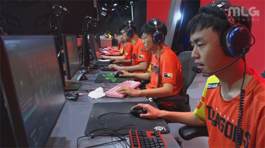 한 세트도 따내지 못한 상하이 드래곤즈.(사진=오버워치 리그 중계 캡처)