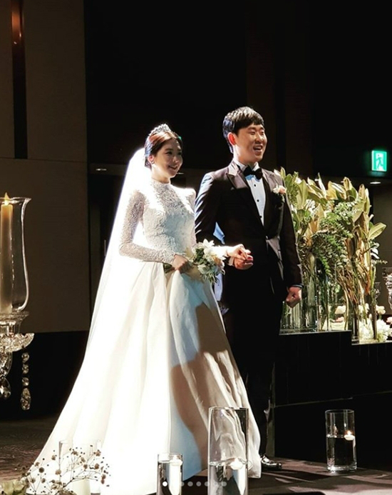 배우 김예령의 딸인 김수현과 야구선수 윤석민이 9일 낮 결혼식을 올렸다. (사진=심진화 인스타그램)