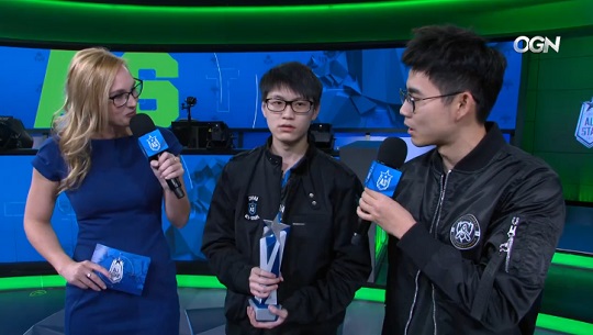 중국 올스타 'Meiko' 티안예. (사진=올스타전 중계 캡처)