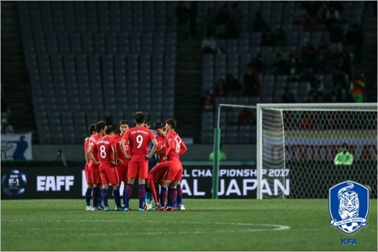중국과 2-2로 비긴 한국 축구가 12일 북한과 만난다. (사진=대한축구협회 제공)