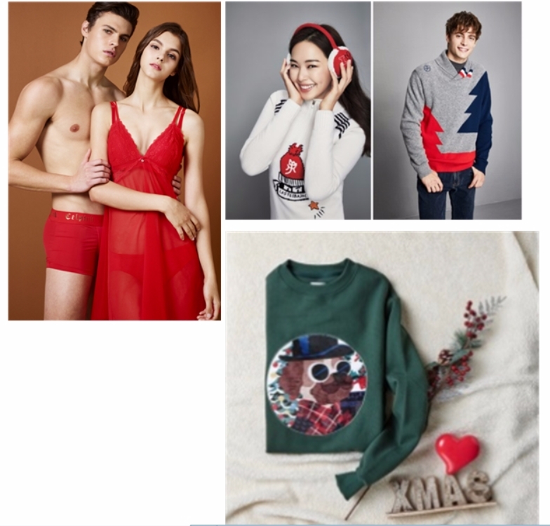 커플 아이템 쏟아지는 패션업계, 성탄절 특수 잡기 분주