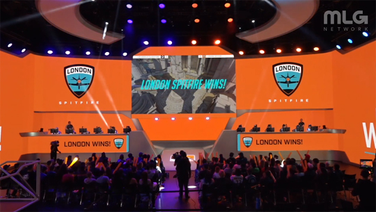 1승 1패 성적을 거둔 런던 스핏파이어.(사진=오버워치 리그 중계 캡처)