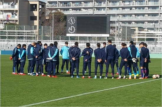 교통지옥에 바뀐 훈련장. 신태용호는 북한전을 앞둔 마지막 훈련을 니시가오카에서 진행했다.