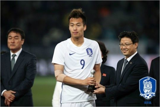 동아시안컵 득점왕 김신욱. (사진=대한축구협회 제공)