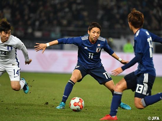 일본 축구대표팀이 16일 도쿄 아지노모토 경기장에서 열린 E-1 챔피언십에서 한국에 1-4로 대패했다. (사진=일본축구협회 홈페이지 캡처)