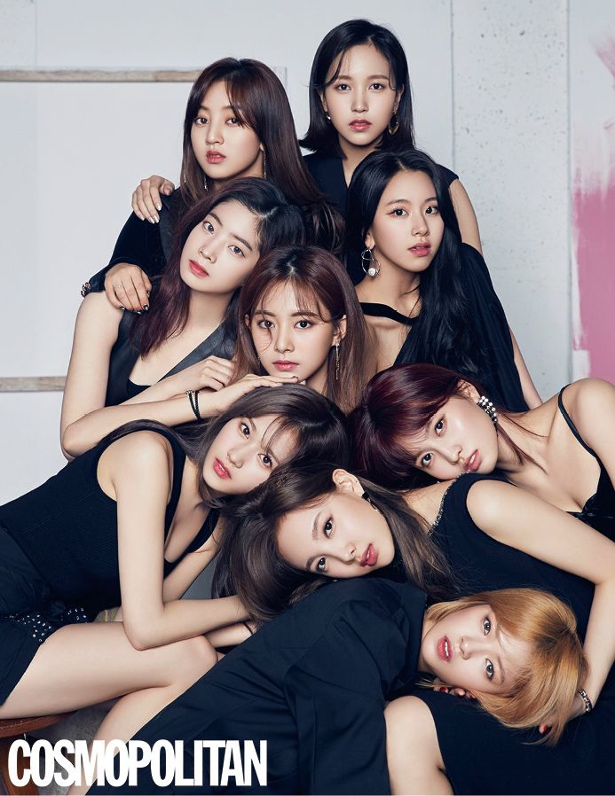 걸그룹 트와이스 (사진=코스모폴리탄 제공)