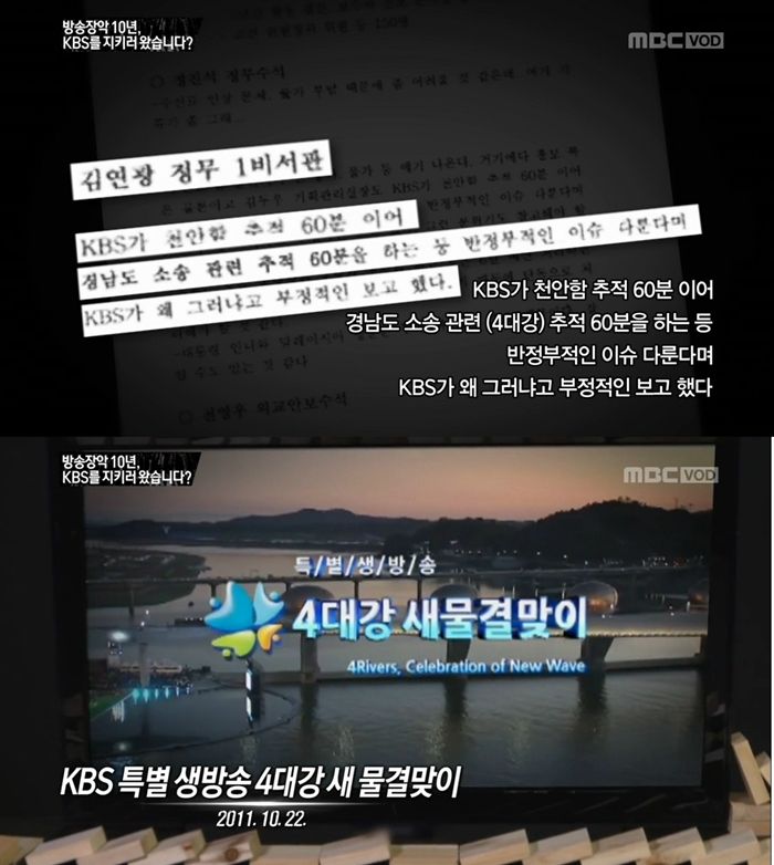 19일 방송된 MBC 'PD수첩-방송장악 10년, KBS를 지키러 왔습니다?' (사진=방송 캡처)