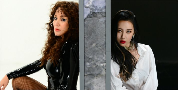 (왼쪽부터) 가수 엄정화와 선미. (사진=SBS 제공)