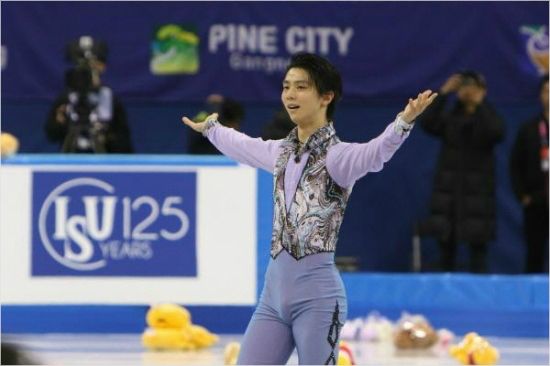 일본의 피겨 스케이팅 황제 하뉴 유즈루.(자료사진=평창올림픽 조직위)
