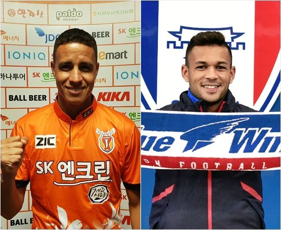 2018년 아시아축구연맹(AFC) 챔피언스리그에 나서는 제주와 수원은 나란히 브라질 출신 새 외국인 선수로 전력을 보강했다.(사진=제주, 수원 구단 제공)