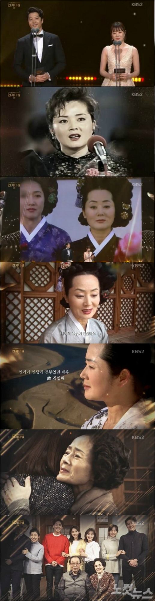 "연기가 전부였다" 故 김영애 특별공로상…배우들 기립 박수