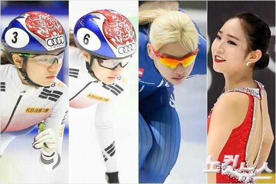 쇼트트랙 심석희와 최민정, 스피드스케이팅 김보름, 그리고 피겨스케이팅의 최다빈은 2018 평창 동계올림픽에서 메달을 기대할 만한 선수들이다.(사진=대한빙상경기연맹 제공, 박종민 기자)