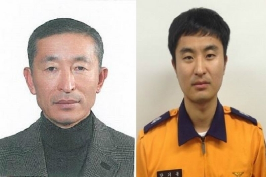 은퇴한 소방관 강상주씨와 아들 故강기봉 씨 (사진=사회공동복지모금회 제주지회)