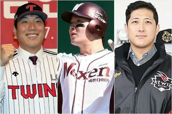 '우리가 돌아왔다' 메이저리그 도전을 마무리하고 KBO 리그로 전격 복귀한 LG 김현수(왼쪽부터)-넥센 박병호-kt 황재균.(사진=각 구단)