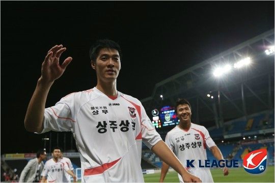 상주 시절 하태균. (사진=한국프로축구연맹 제공)