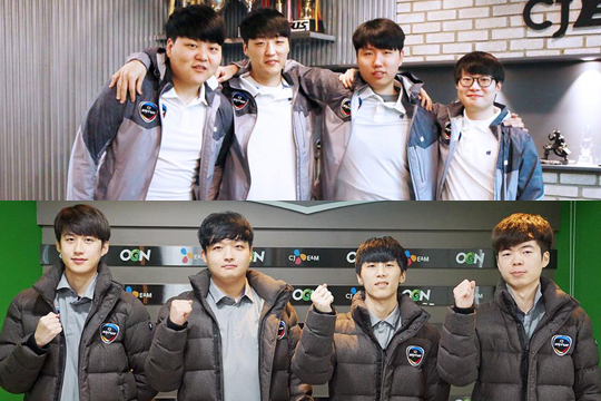 CJ 엔투스 에이스(위쪽)와 CJ 엔투스 포스.