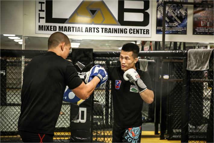 스파링 중인 정찬성. 사진=스포티비 제공