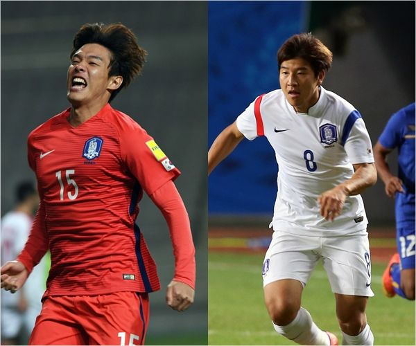 홍정호(왼쪽)와 박주호. (자료사진)