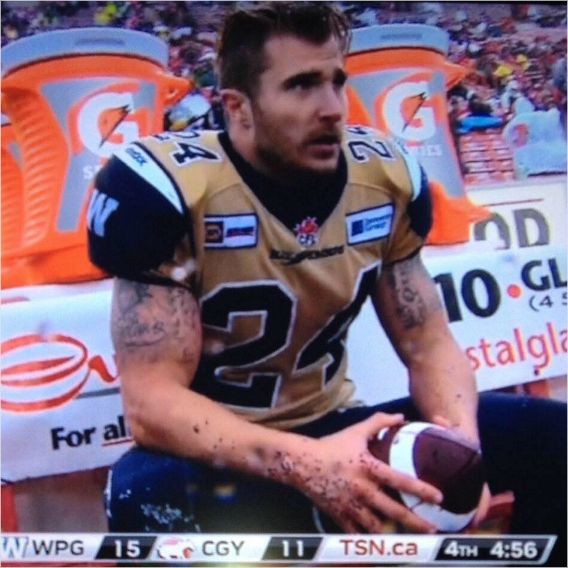 풋볼 선수 시절의 샘 맥거피. 이제는 봅슬레이 미국 대표로 평창을 찾는다. (사진=샘 맥거피 페이스북)