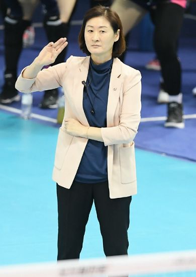 흥국생명 박미희 감독. (사진=한국배구연맹 제공)