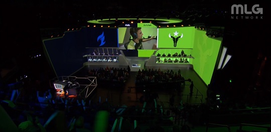 승리를 차지한 휴스턴 아웃로즈. (사진=오버워치 리그 중계 캡처)