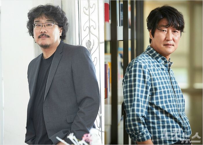 봉준호 감독과 송강호 배우. (자료사진)