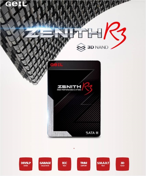 GEIL사의 초슬림 SSD ‘ZENITH R3 Gen 2’ (사진=서린씨앤아이)
