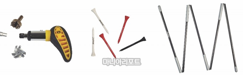 렌치와 여분의 클리트, 티펙, 얼라인먼트 스틱