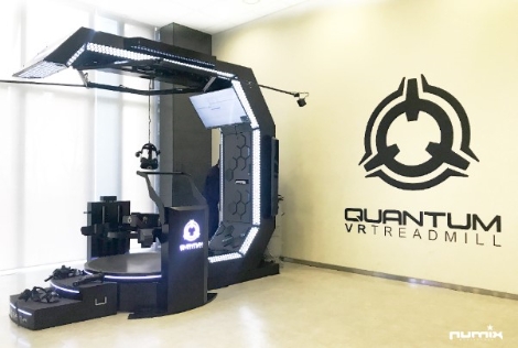누믹스미디어웍스가 개발한 4D VR 시스템 '퀀텀 VR 트레드밀' (사진=누믹스미디어웍스)