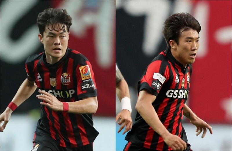 서울의 2018년 새 주장 신광훈(왼쪽)과 부주장 고요한. (사진=FC서울 제공)