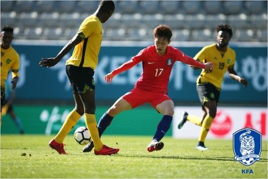 유럽파와 같은 신뢰를 받고 있는 이재성. (사진=대한축구협회 제공)