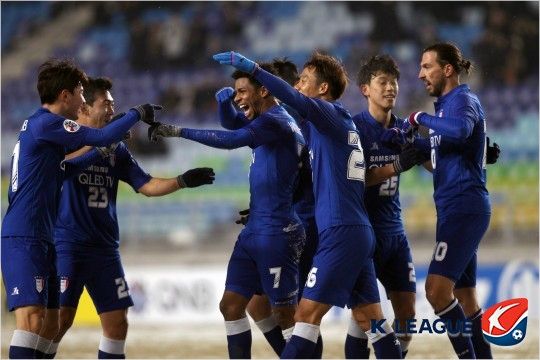 수원 삼성은 '에이스' 조나탄을 떠나보냈지만 알찬 보강으로 2018시즌의 기대감을 더욱 높였다.(사진=한국프로축구연맹 제공)