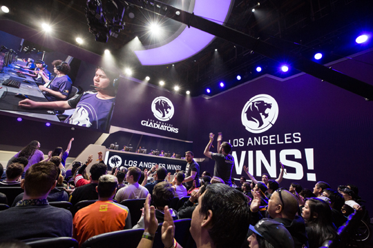 플로리다를 격파하고 시즌 세 번째 승리를 따낸 LA 글래디에이터즈.(사진=블리자드 제공)