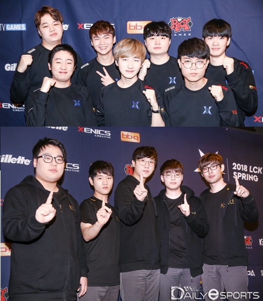 2일 동시 출격하는 킹존 드래곤X(위)와 KSV.