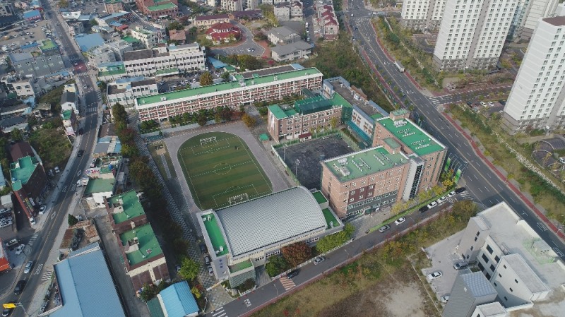 포스코청암상 교육상 포산고등학교 전경