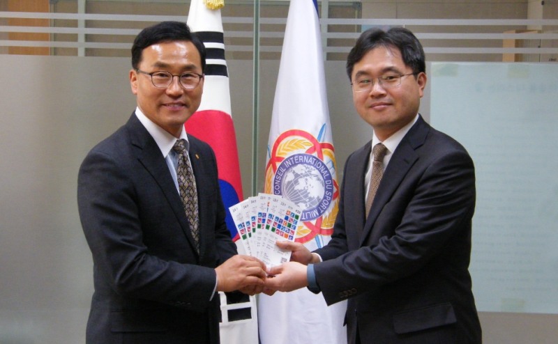 한화, 국방부올림픽티켓기증 (사진=한화그룹)