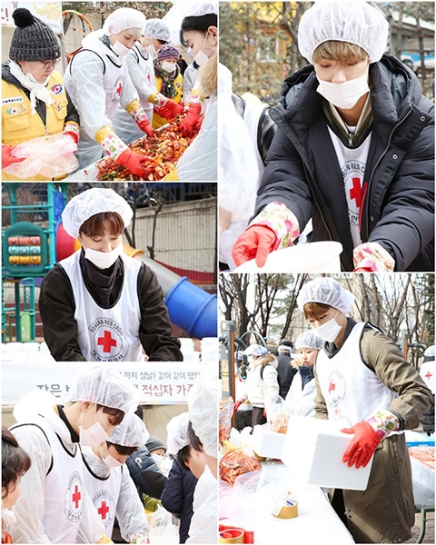 보이그룹 VAV ‘마음 따뜻한 선행돌’ 등극…설 연휴 맞아 쪽방촌서 봉사활동
