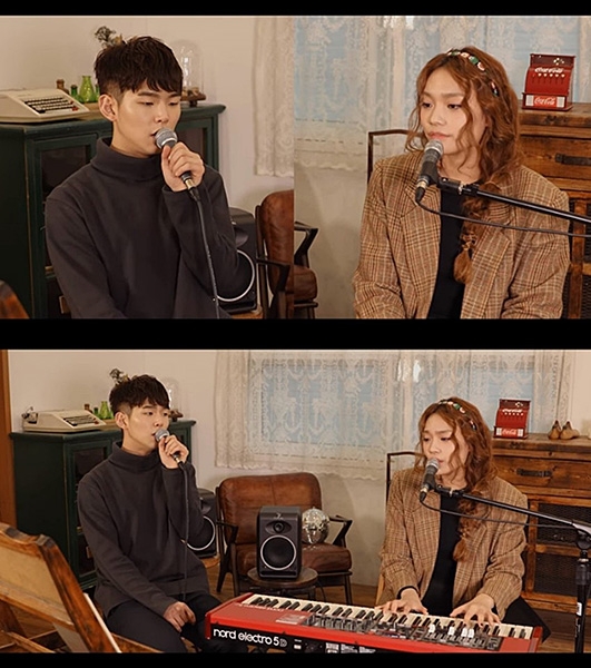 '차세대 싱어송라이터' 폴킴, 이진아와 즉흥 콜라보 라이브 영상 공개