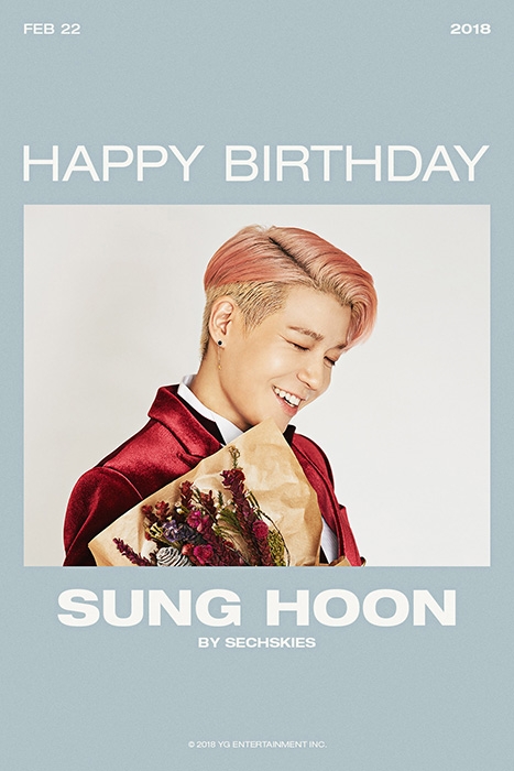 YG, 젝스키스 강성훈 생일 특별 제작 이미지 공개