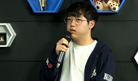 펠리즈 '프랭클' 정재엽. (사진=HGC KR 중계 캡처)