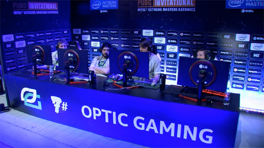 2일차에 부진하며 우승을 놓친 옵틱 게이밍.(사진=IEM 중계 캡처)