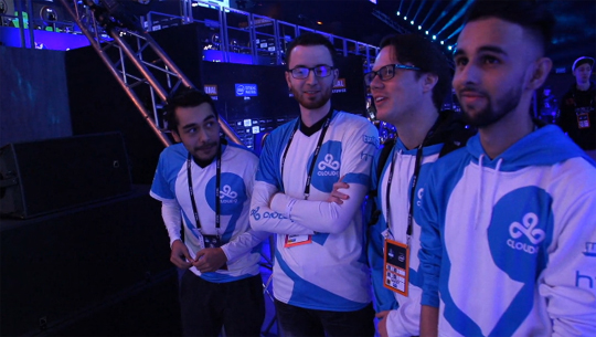 3위를 차지한 클라우드 나인.(사진=IEM 중계 캡처)