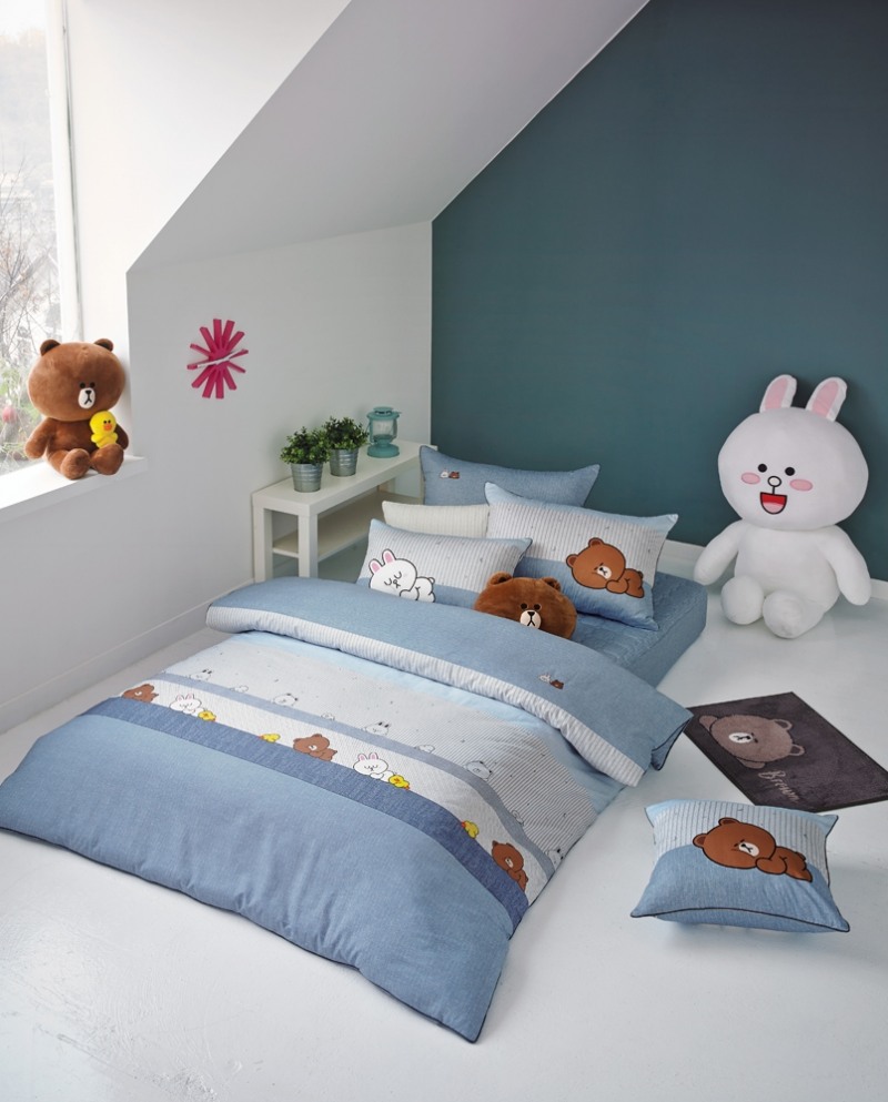 이브자리, 1020 겨냥 라인프렌즈 침구 신제품 출시